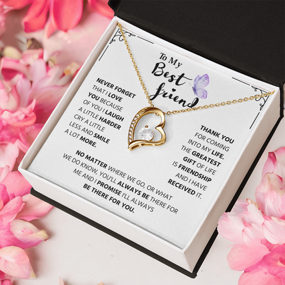 Gifts for Best Friend, Forever Love Necklace