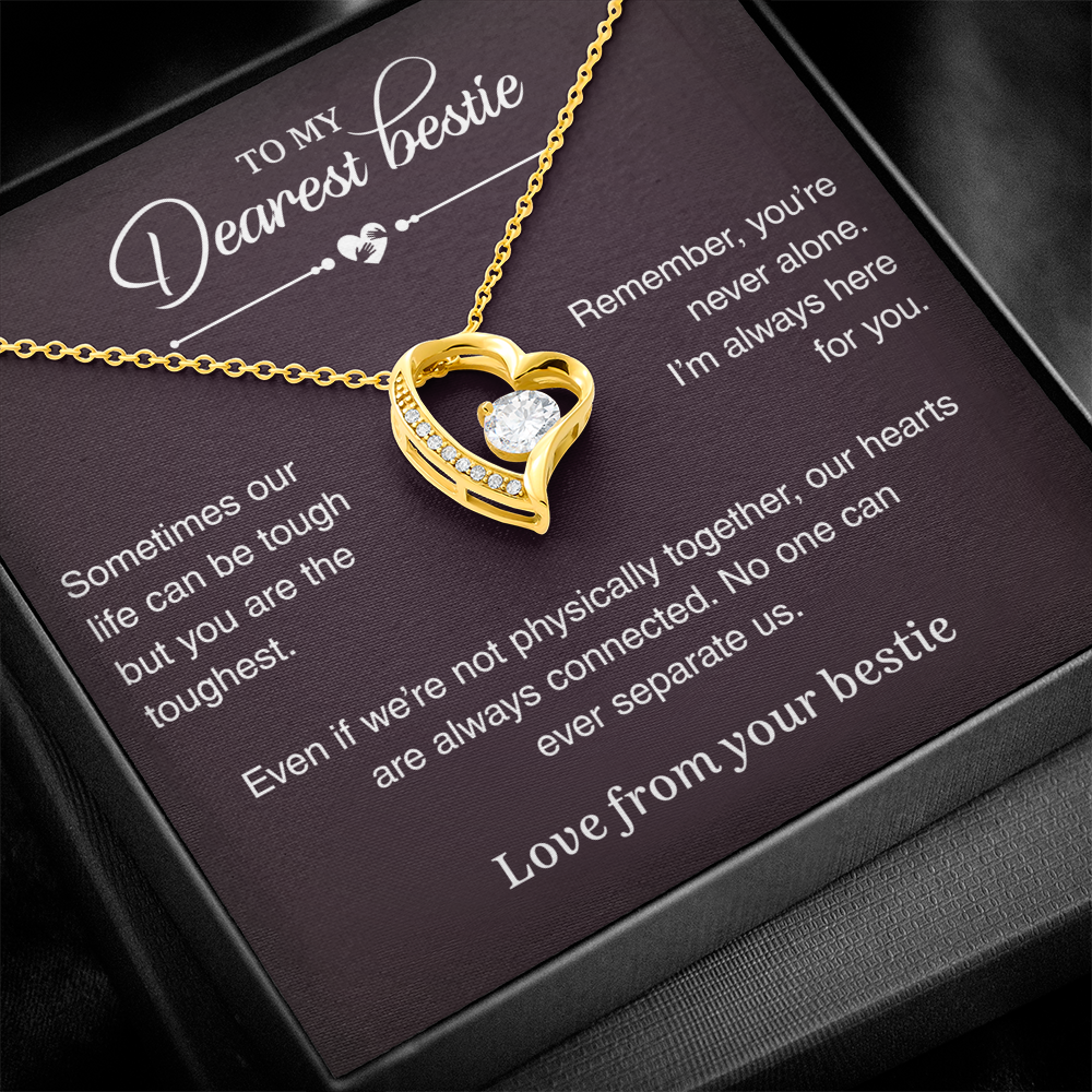 Gold Heart Necklace For Her - Special Gift For Best Friend