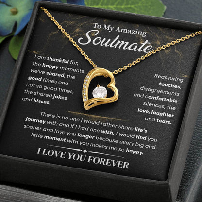 To My Soulmate Necklace, Forever Love Necklace