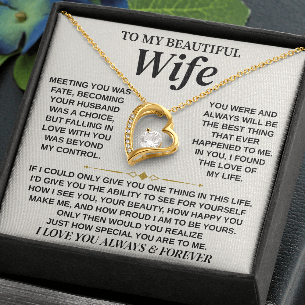 Jewelry To My Wife from Husband, Forever Love Necklace