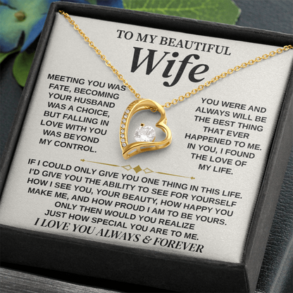 Jewelry To My Wife from Husband, Forever Love Necklace