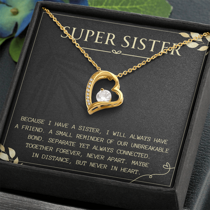 Birthday Gift for Sister, Forever Love Necklace for Her