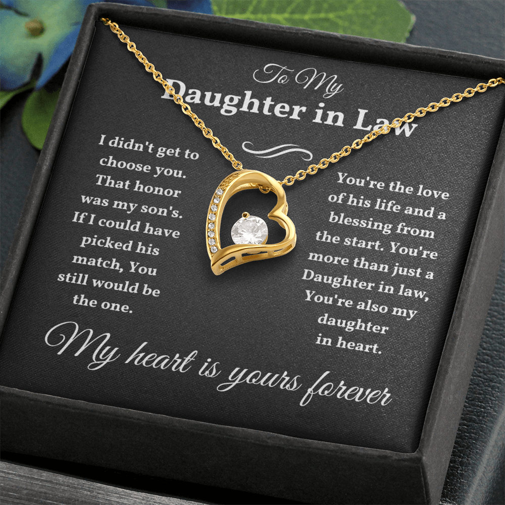 Daughter In Law Necklace From Mother, Daughter In Law Birthday Gifts