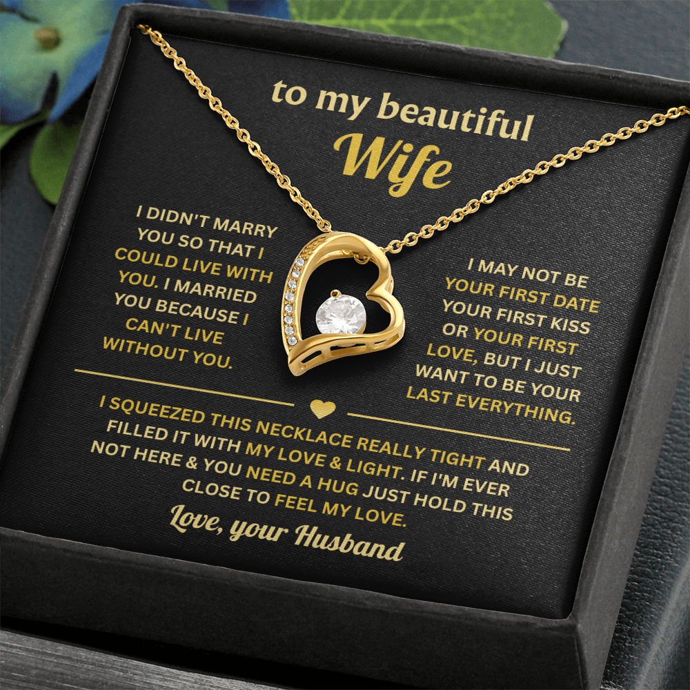 Wife Necklace from Husband, Necklace for Her