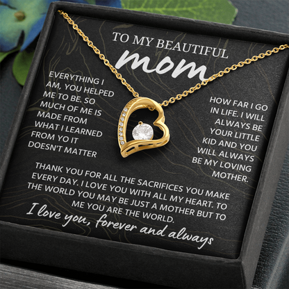 Mom Necklace from Daughter or Son, Birthday Gifts for Mom