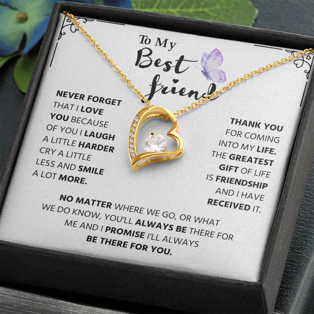Gifts for Best Friend, Forever Love Necklace