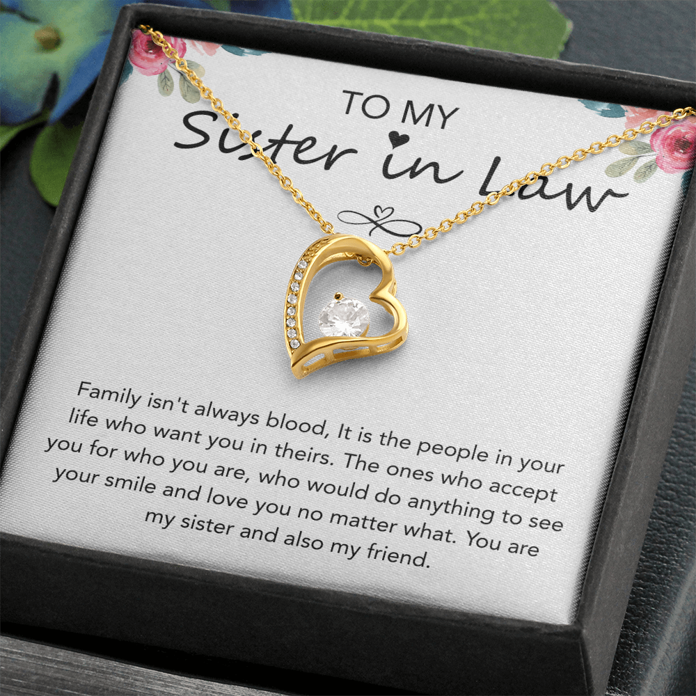 Valentines Day Gifts for Sister in law, Forever Love Necklace
