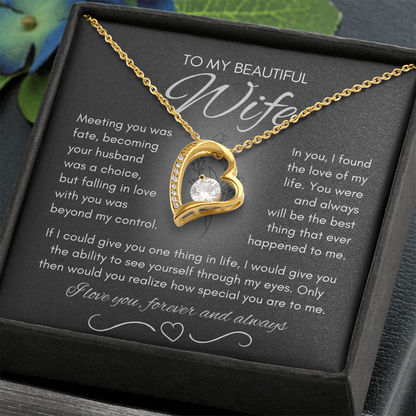 Wife Necklace from Husband, Birthday Gifts for Wife