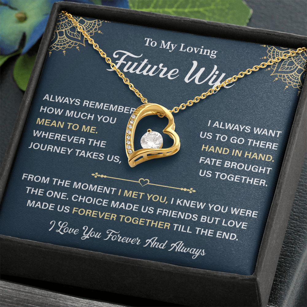 To My Future Wife Heart Necklace - Unique Gifts For Her