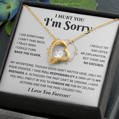 Apology Gifts Birthday Jewelry for Wife Forever Love necklace for women