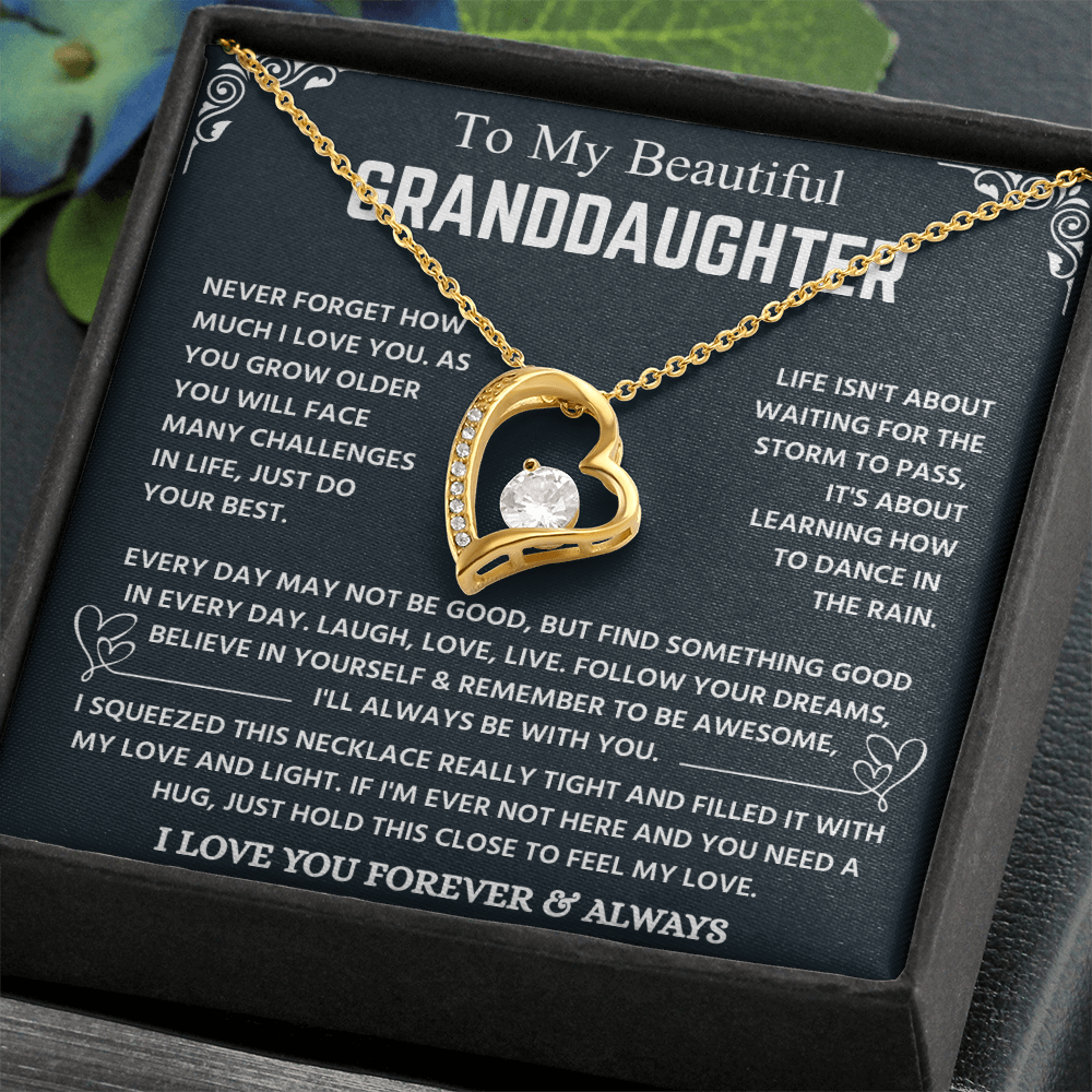 Granddaughter Necklace From Grandpa, It Lights Up Her Already Radiant Smile
