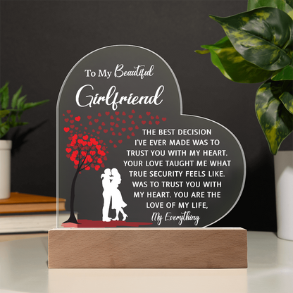 Custom Acrylic Plaque - Unique Girlfriend Birthday Gift Idea
