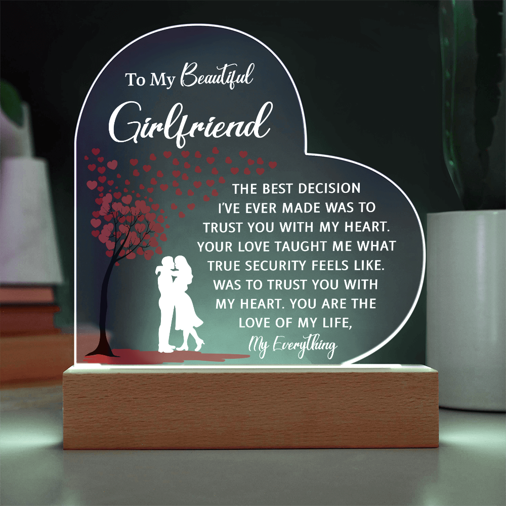 Custom Acrylic Plaque - Unique Girlfriend Birthday Gift Idea