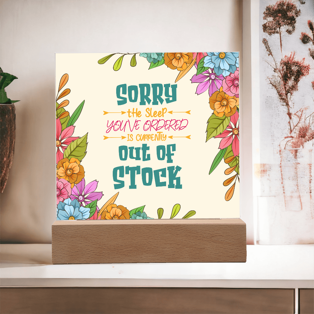 First Mom Gifts, Sorry Mama, Best First Mom Acrylic Plaque