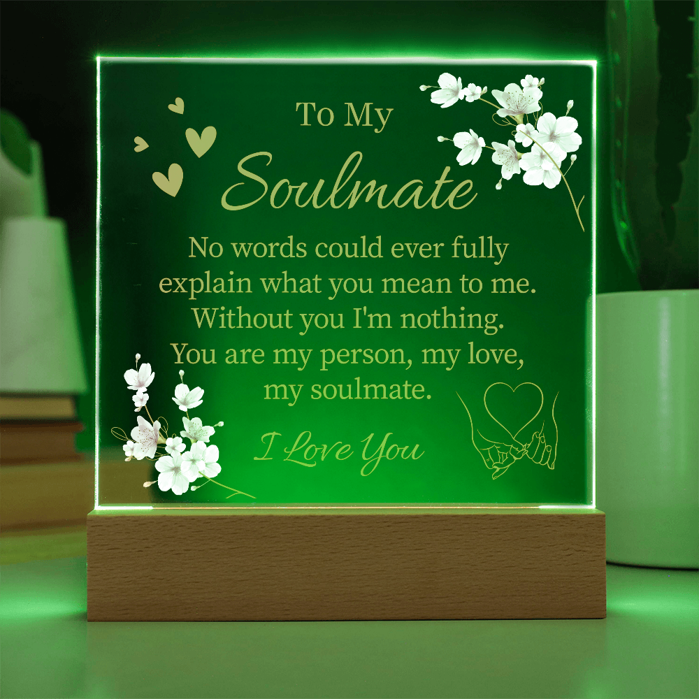 To My Soulmate Acrylic Plaque - Great Gifts For Your Wife