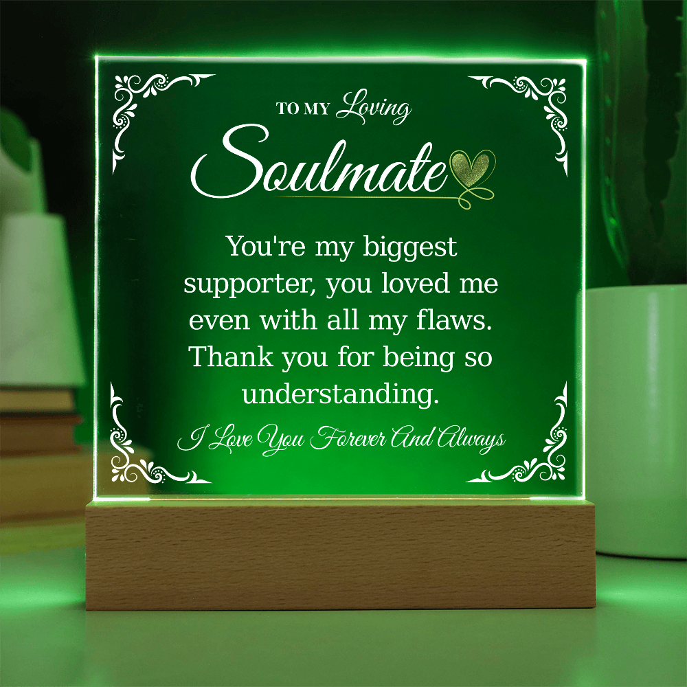 Square Acrylic Plaque For Soulmate - Gifts For My Girlfriend