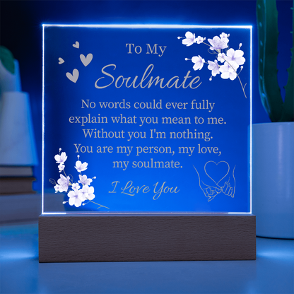 To My Soulmate Acrylic Plaque - Great Gifts For Your Wife