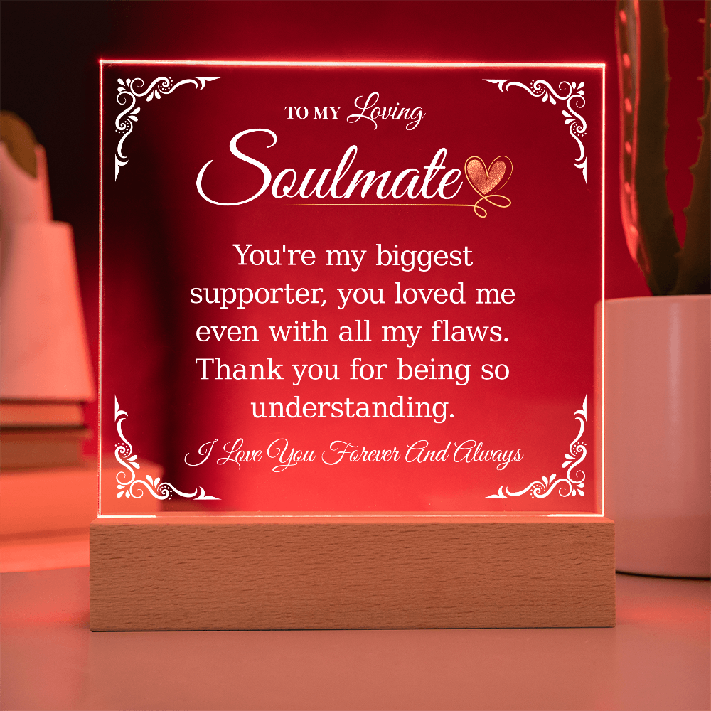 Square Acrylic Plaque For Soulmate - Gifts For My Girlfriend