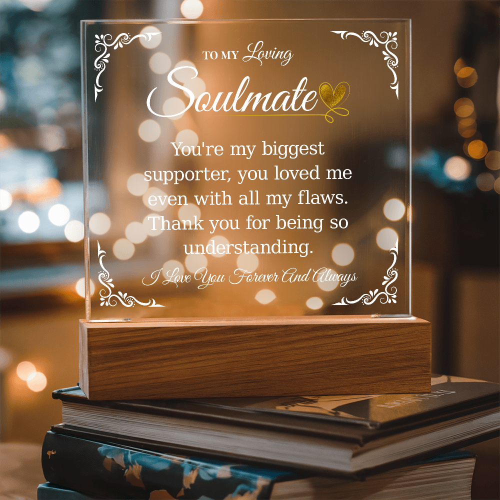 Square Acrylic Plaque For Soulmate - Gifts For My Girlfriend