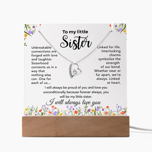 Little Sister Necklace – Linked at Heart Sentimental Gift