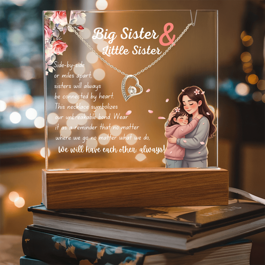 Big Sister Necklace – Heartfelt Gift of Love & Connection from Sister