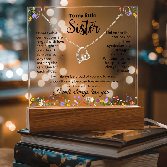 Little Sister Necklace – Linked at Heart Sentimental Gift