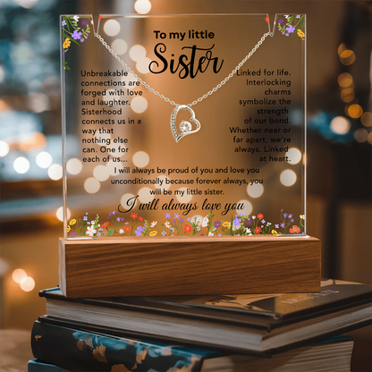 Little Sister Necklace – Linked at Heart Sentimental Gift