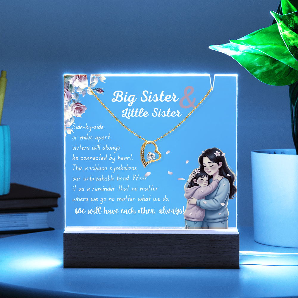 Big Sister Necklace – Heartfelt Gift of Love & Connection from Sister
