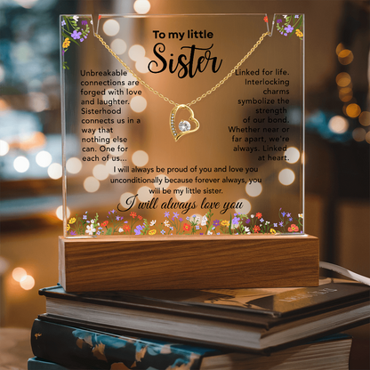 Little Sister Necklace – Linked at Heart Sentimental Gift