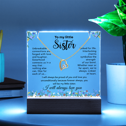 Little Sister Necklace – Linked at Heart Sentimental Gift