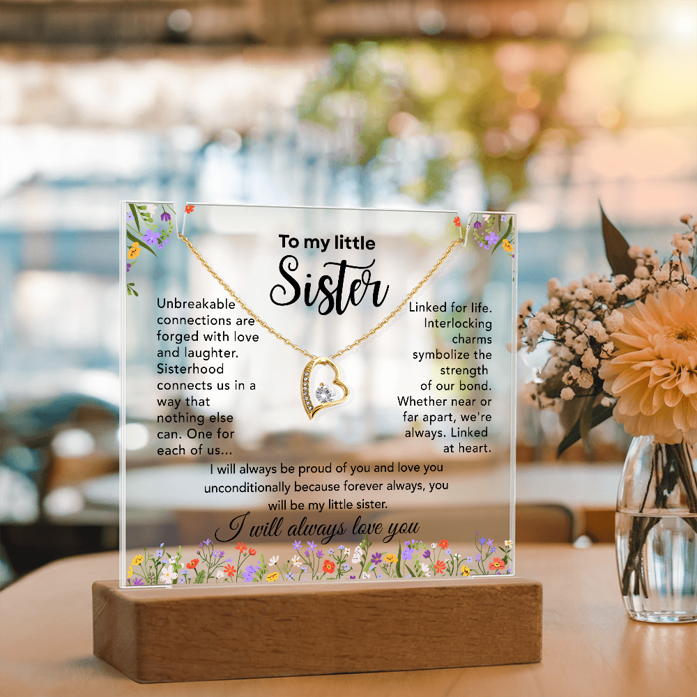 Little Sister Necklace – Linked at Heart Sentimental Gift