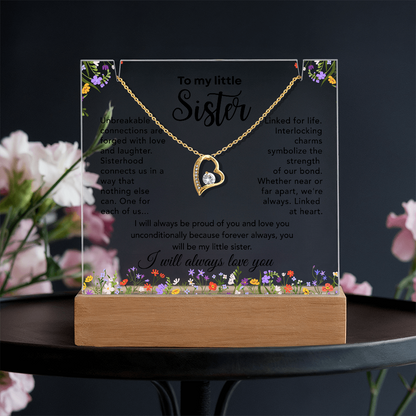 Little Sister Necklace – Linked at Heart Sentimental Gift