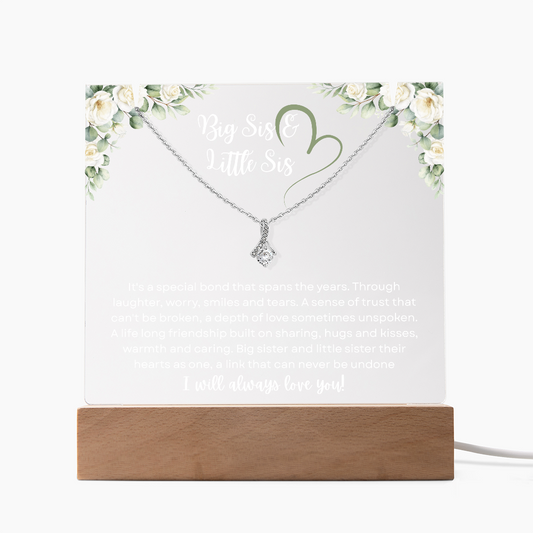 Big Sis & Little Sis Necklace – Timeless Sister Bond Gift
