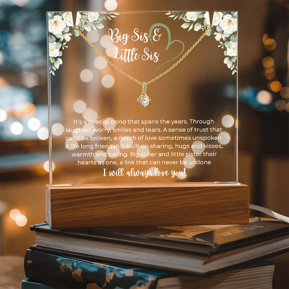 Big Sis & Little Sis Necklace – Timeless Sister Bond Gift