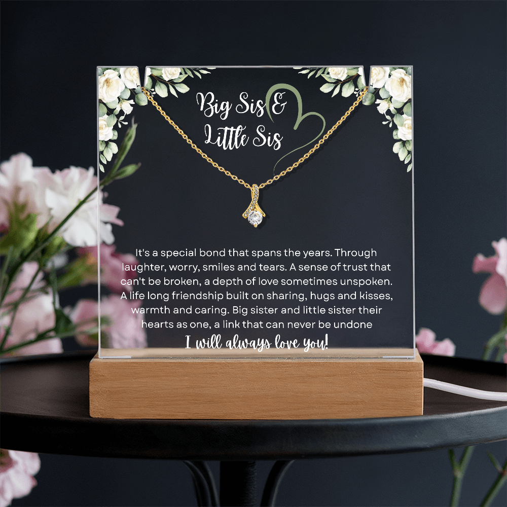 Big Sis & Little Sis Necklace – Timeless Sister Bond Gift
