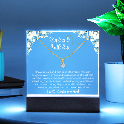 Big Sis & Little Sis Necklace – Timeless Sister Bond Gift