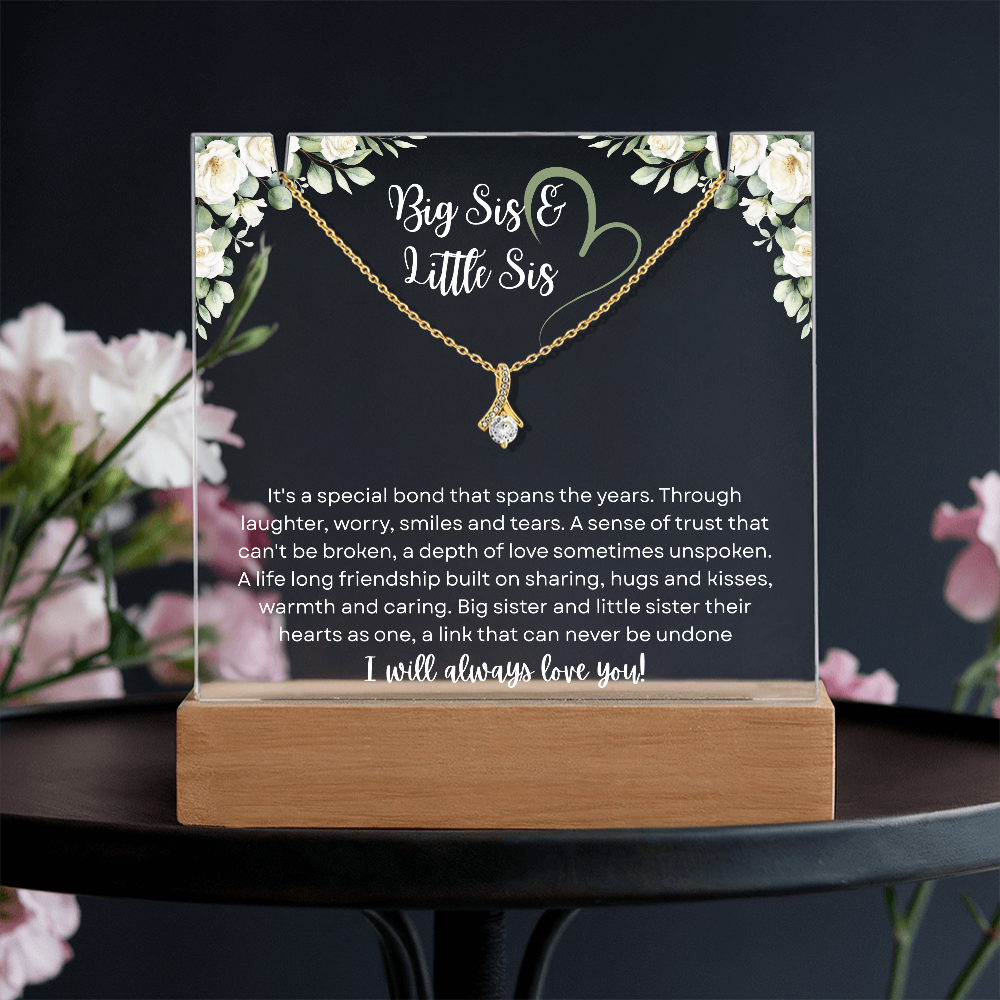 Big Sis & Little Sis Necklace – Timeless Sister Bond Gift