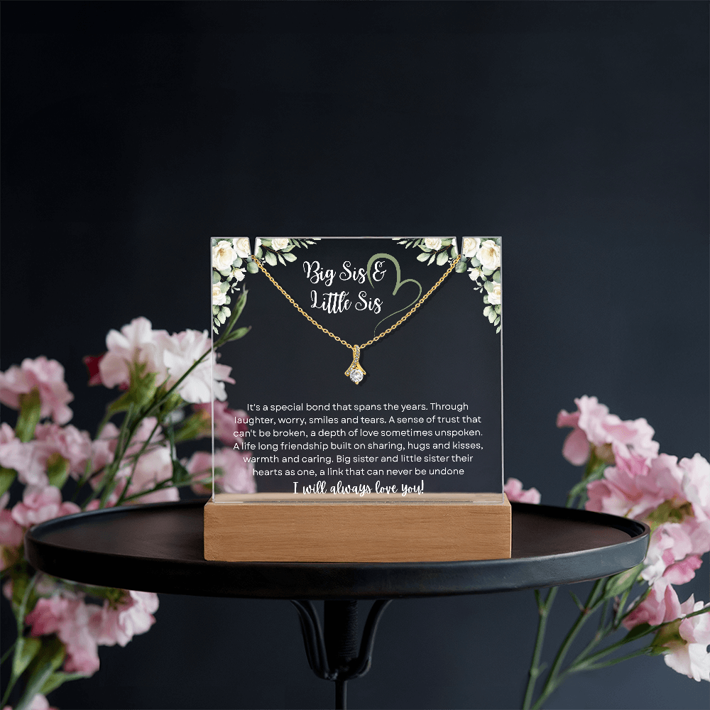 Big Sis & Little Sis Necklace – Timeless Sister Bond Gift