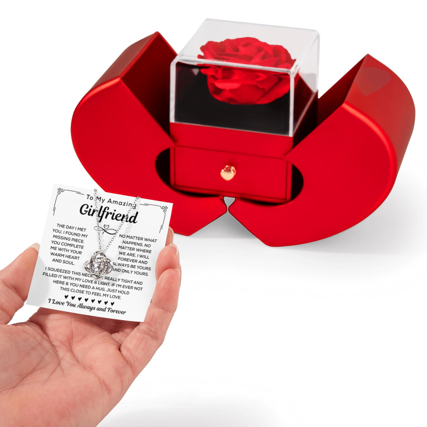 Girlfriend Necklace Gift From Boyfriend, Valentine's gifts For Girlfriend