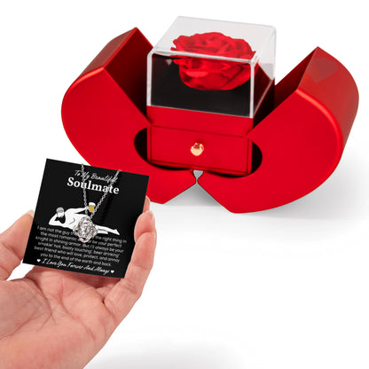 Soulmate Necklace For Her, When She Wears It, Your Soulmate Shines