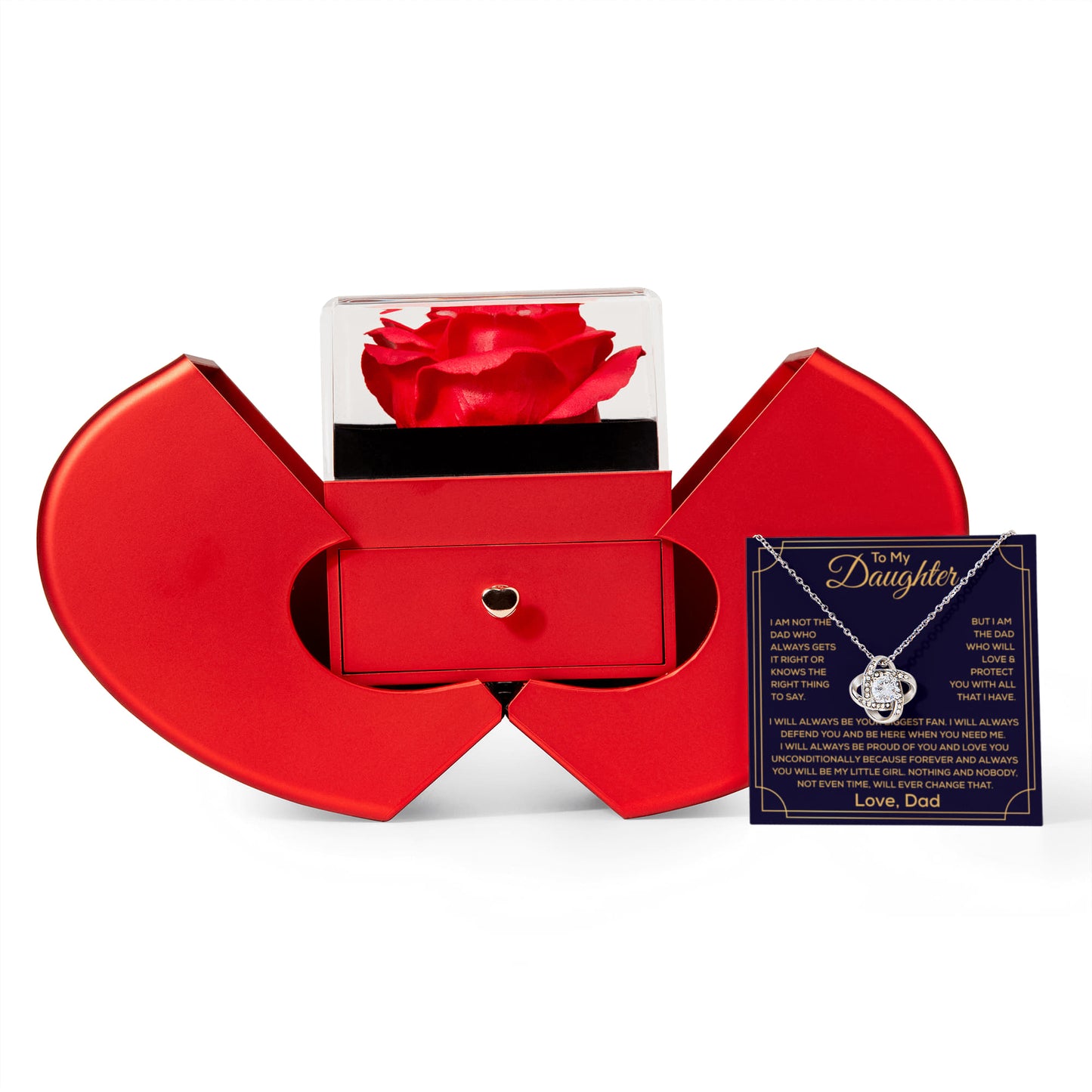 To My Beautiful Daughter Necklace, It Enhances The Magic In Her Smile