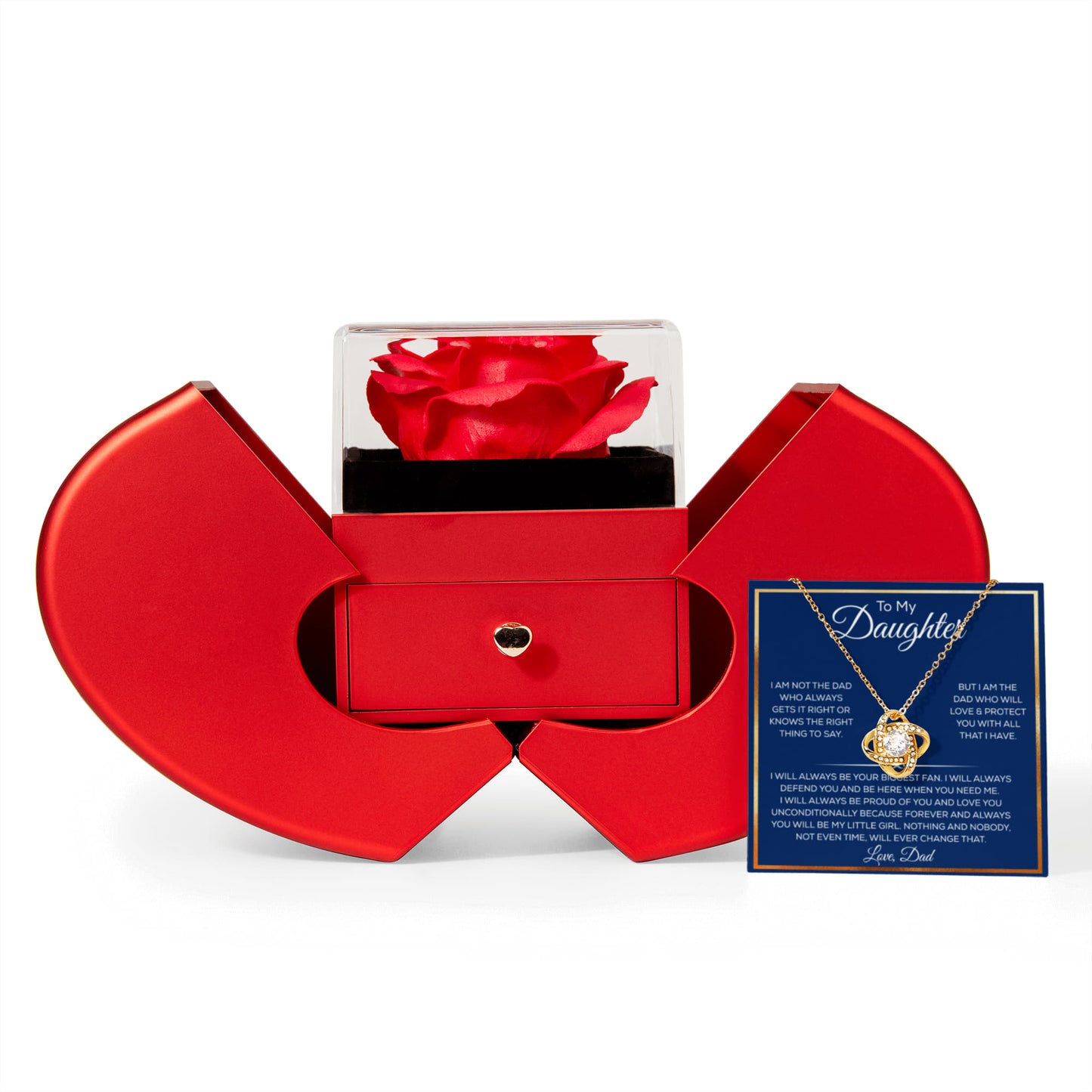 Daughter Necklace From Dad or Mom, It Adds A Glow to Her Beautiful Smile