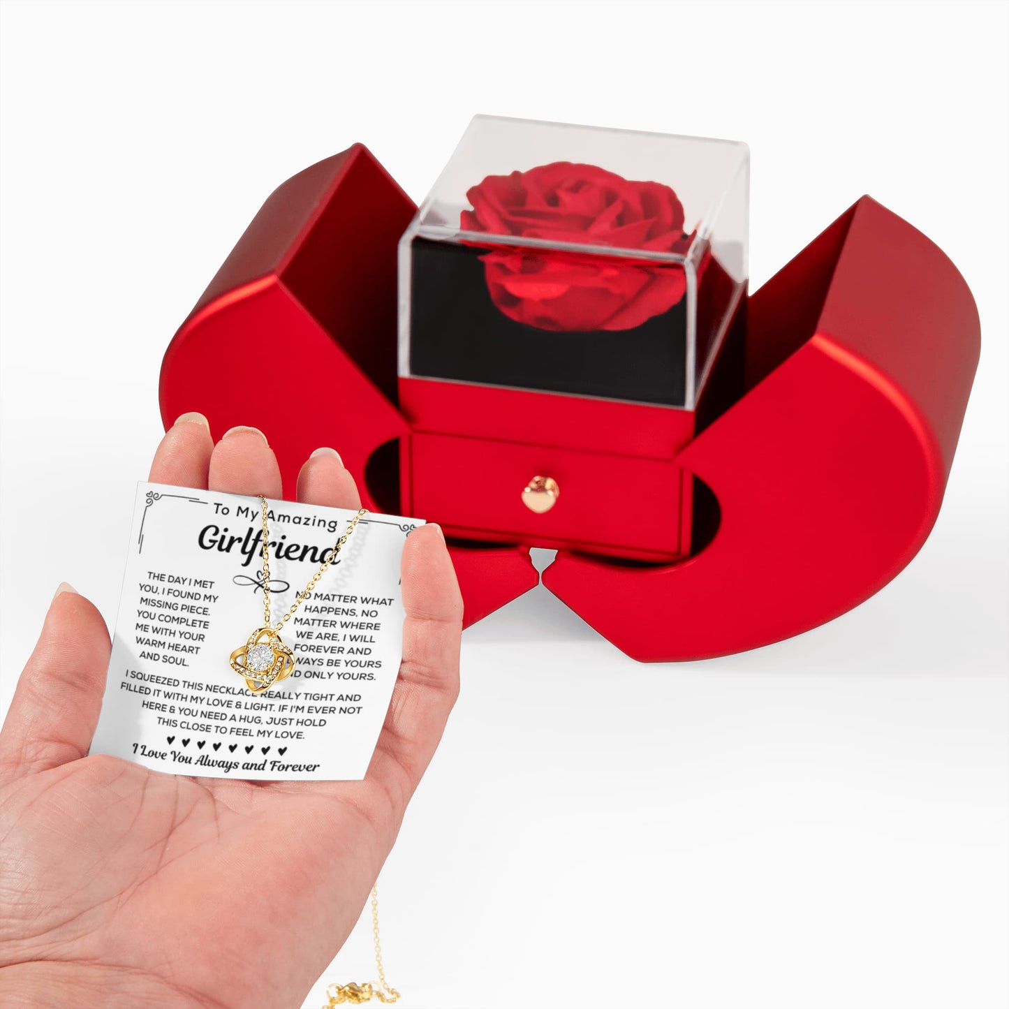 Girlfriend Necklace Gift From Boyfriend, Valentine's gifts For Girlfriend