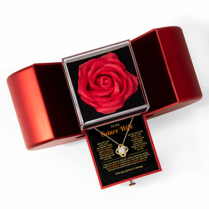 Valentines Gifts for Wife, Soulmate Necklace With Message Card
