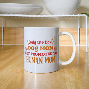 First mom gift, First Time Mom Mug, Best Moms Get Promoted to Human Moms Ceramic Mug