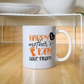 First Mom Gift. Happy 1st Mother's Day Ceramic Mug – Perfect Gift for New Moms