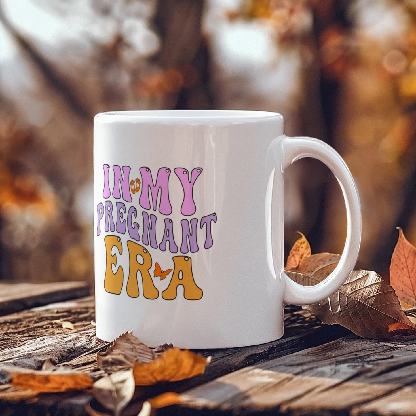 New Mom Gift, In My Pregnant White Ceramic Mug - Perfect Gift for New Moms