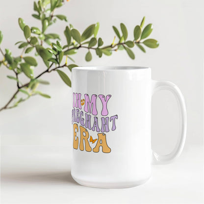 New Mom Gift, In My Pregnant White Ceramic Mug - Perfect Gift for New Moms