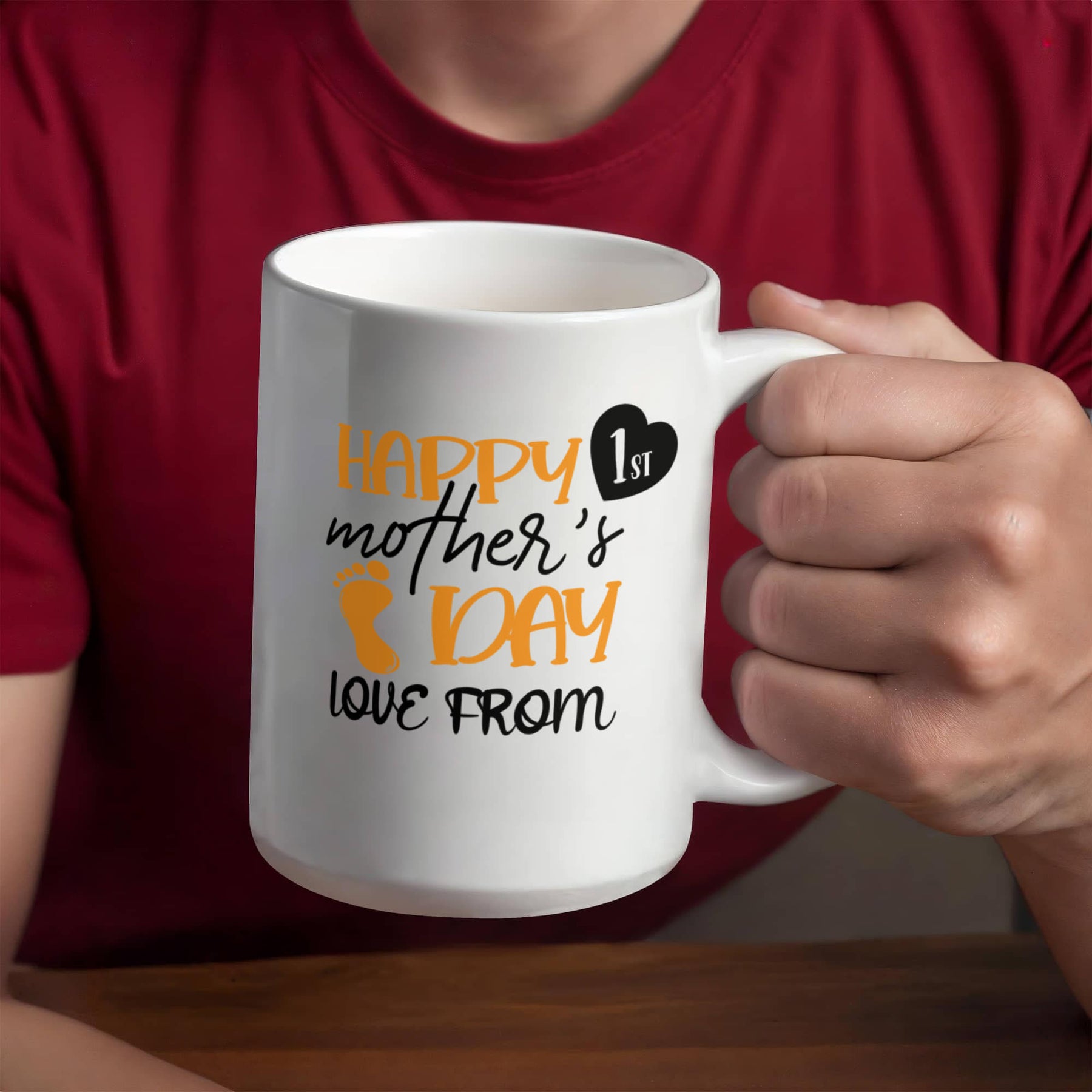 First Mom Gift. Happy 1st Mother's Day Ceramic Mug – Perfect Gift for New Moms