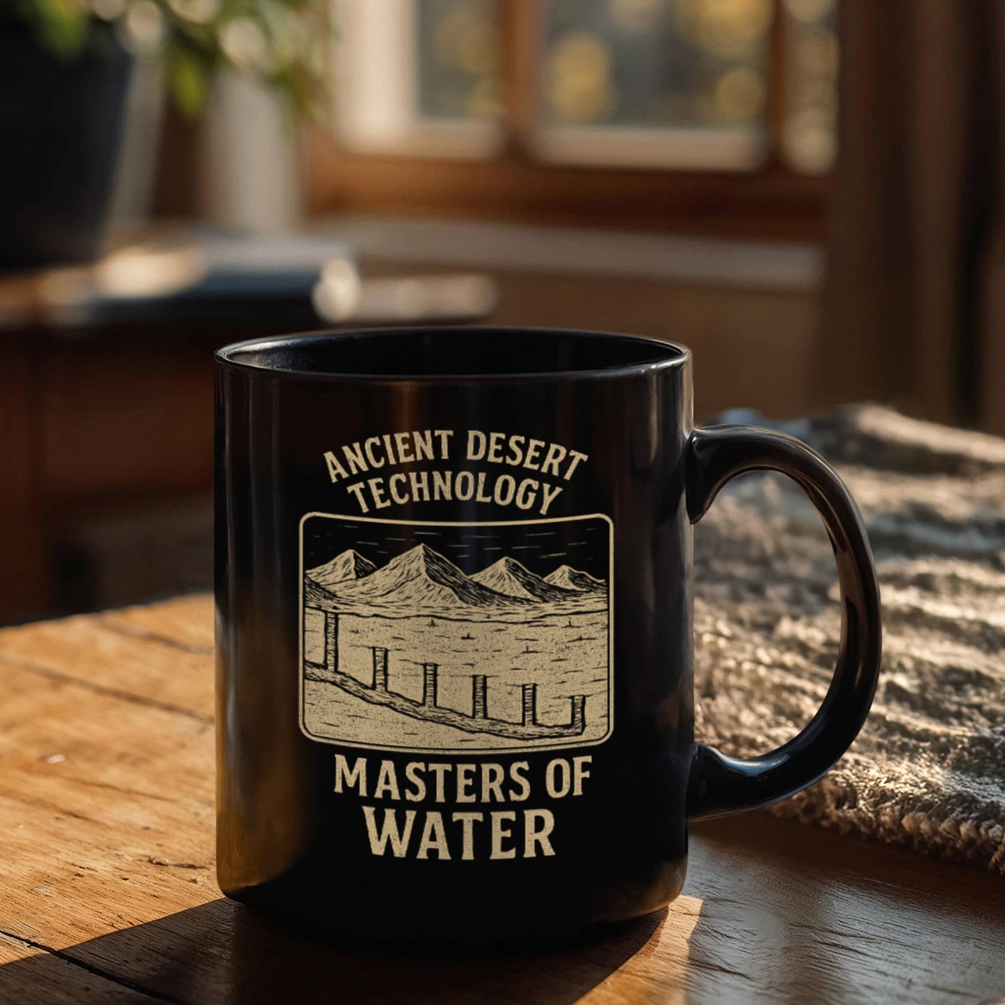 Ancient Desert Technology Mug – Masters of Water | Historical Engineering Gift